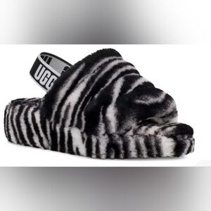 UGG Fluff Yeah Zebra Slides 2